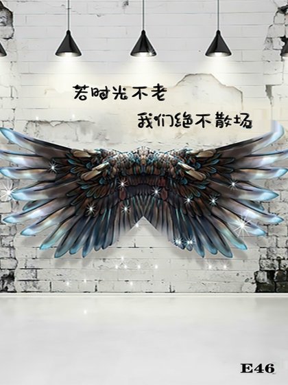 25 인터넷 유명 인사 라이브 브로드 캐스트 배경 천 고등록 라이브 방송실 배경 벽 3D 3 차원 앵커 인터넷 유명 인사 Douyin 사진 소품