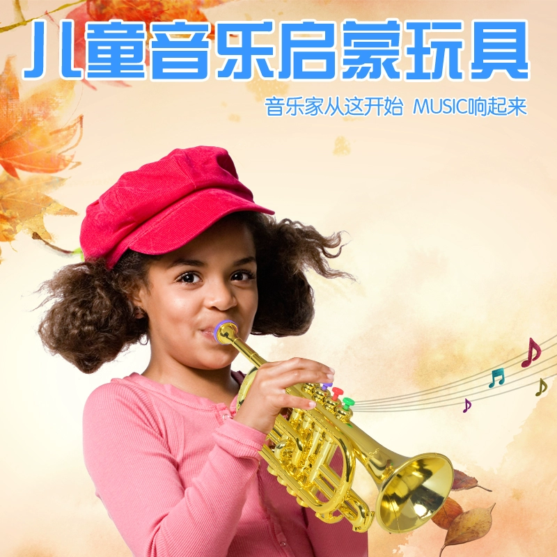 Trẻ em của mô phỏng saxophone nhạc cụ tám tông saxophone thực sự có thể chơi mô hình đồ chơi âm nhạc câu đố giáo dục sớm