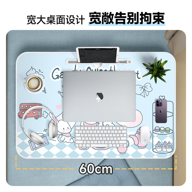 Jade cinnamon dog bed table small foldable students dormitory learning writing lap table bedroom home balcony office laptop lazy stand table cartoon ຕາຕະລາງສີ mini ຂອງເດັກນ້ອຍ