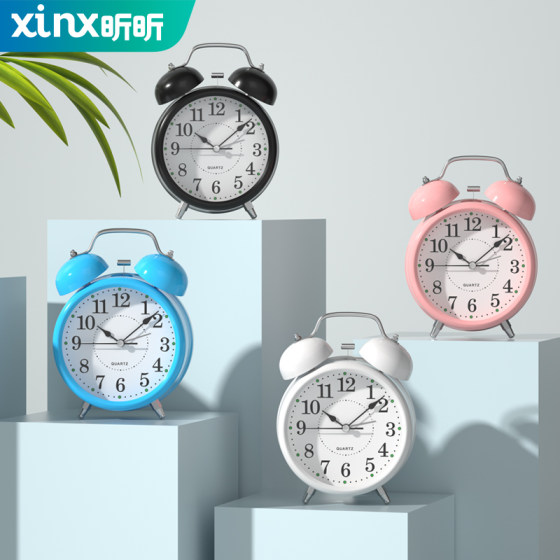 Alarm clock student special wake-up artifact 2024 new bedside small alarm clock children's clock for boys and girls with luminous watch