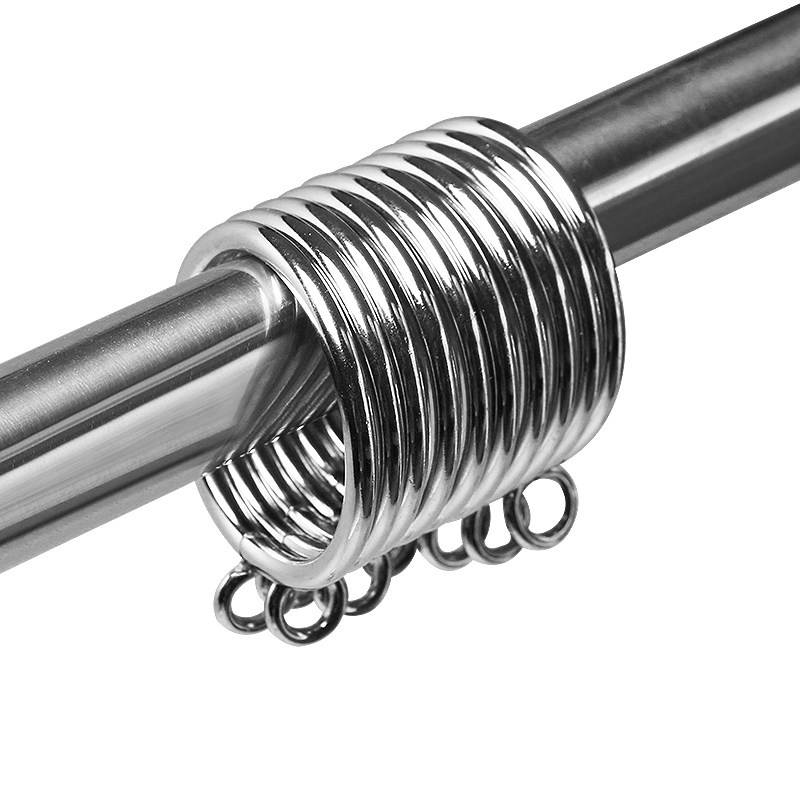 Stainless steel shower curtain hook ring bathroom curtain clip large hook ring bath curtain hook bed curtain door curtain curtain curtain accessories