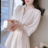 Лампа, фонарь, летнее платье с рукавами, короткая юбка, изысканный стиль, французский стиль, новая коллекция, подходит для подростков, по фигуре