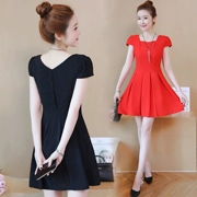 Đầm mùa hè 2018 mới của phụ nữ phiên bản Hàn Quốc của thời trang eo váy nữ khí chất Gầy mỏng một chiếc váy chữ thủy