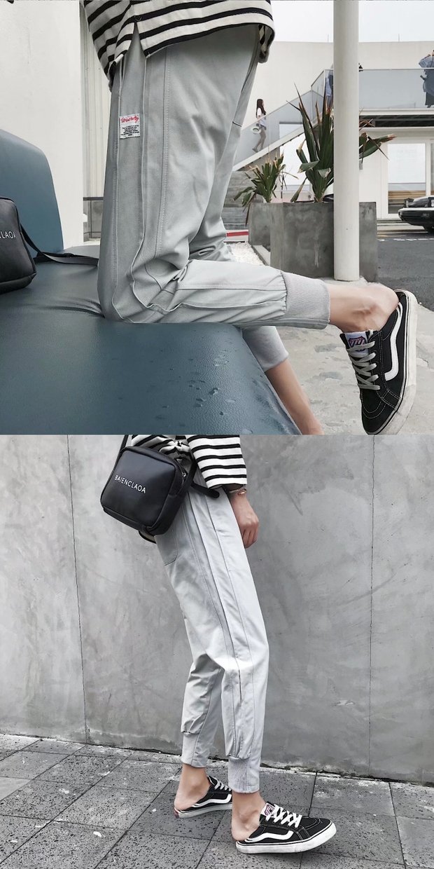 Tide thương hiệu Yu Wenle overalls quần hip hop quần lỏng chùm quần thường xuyên quần harem quần siêu lửa quần vải nam