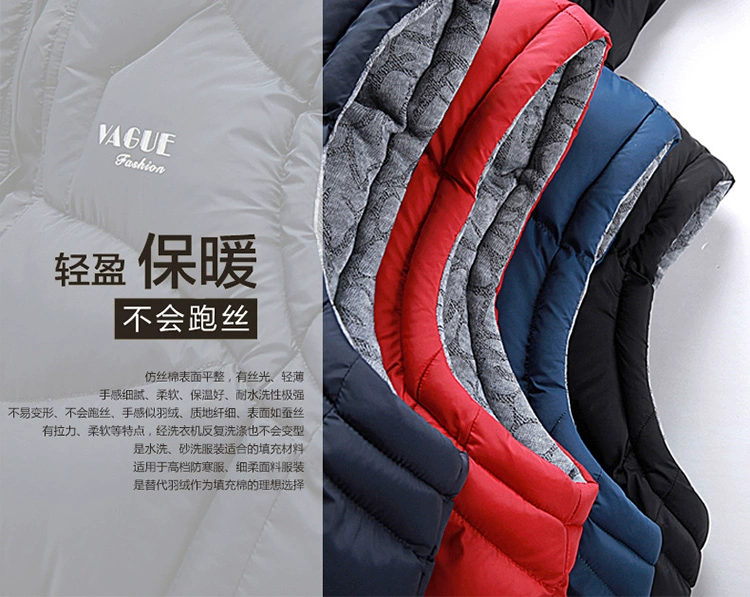 Mùa thu và mùa đông cotton vest nam xuống cotton dày Hàn Quốc những người yêu thích áo vest vest vest vest nam áo khoác nam mùa hè