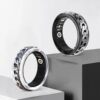 European and American rotating decompression men's ring ring bracelet set heart rate blood oxygen health monitoring artifact intelligent decompression