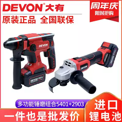 Dayou 5401 rotary hammer drill electric pick 20V brushless lithium battery rechargeable impact drill 2903 angle grinder power tools Daquan