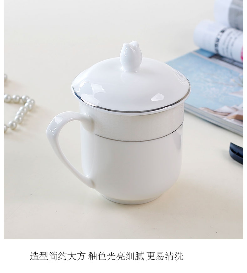 Ya cheng DE ipads China business office with cover glass ceramic and make tea cups with handle custom advertising cup water