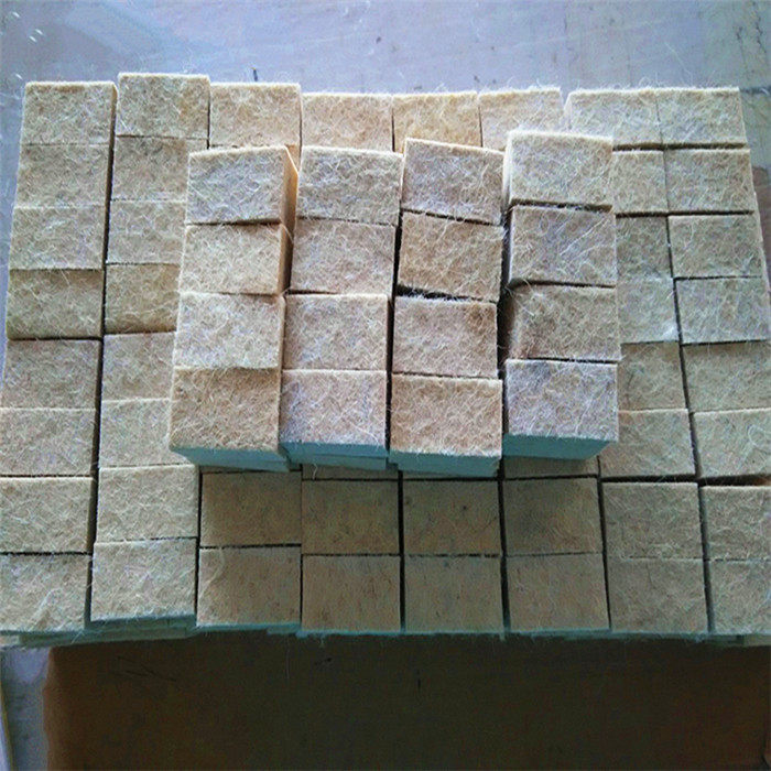 Support to be made grey felt block Back Glue Color Sheep Felt High Density Pure Wool Felt Circle Wheel Furniture Packaging Felt