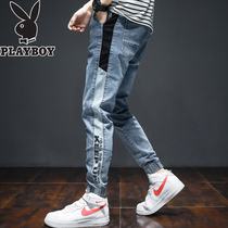 Playboy 2021 New Jeans Men Korean version of the trend Spring and Autumn Tide Brand in Casual Small Foot Long Pants
