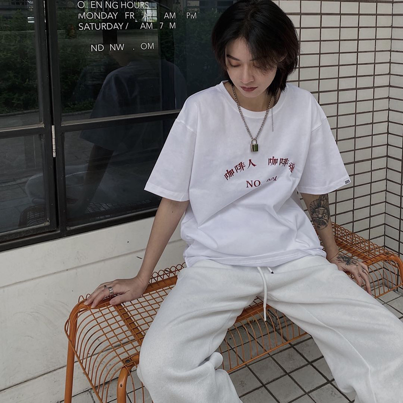 Coffee soul drinks coffee coffee lovers short sleeves and heavy cotton barista T - shirt