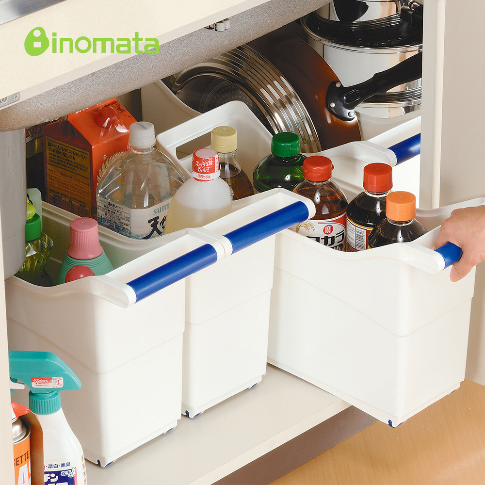 Japan Imported Inomata Kitchen Overall Cupboard Food food Food cookware handle roller finishing basket containing basket