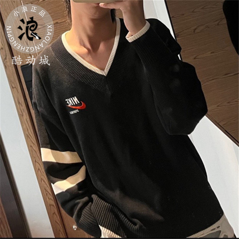 Nike Men's Sweater American Retro Nsw Loose Sports Casual Pullover Sweatshirt Dx0009