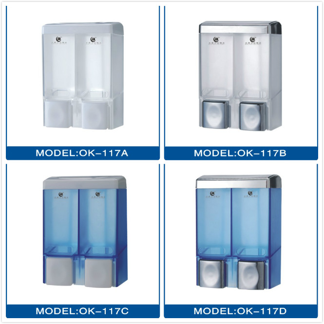 Double-head soap dispenser hotel bathroom shampoo shower gel box cosmetic room hand sanitizer box special