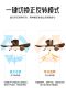 Medieval-Style Bedroom Ceiling Fan Lamp, American Retro New Style Solid Wood Creative Walnut Living Room Study Ceiling Fan Lamp