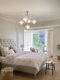 Bauhaus restaurant star lamp creative high-end glass chandelier French bedroom study art chandelier