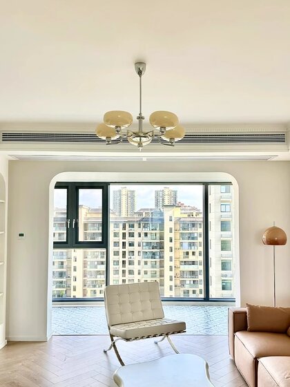 Medieval Style Bauhaus Living Room Chandelier, Cream Style Nordic Bedroom Warm Eye-Protecting Lamp, French Retro Chandelier