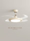 French-Style Vintage 2025 New Model Restaurant Fan Light, Cream-Style Silent Eye-Protection Fan Light for Bedroom and Study