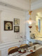 French Mid-Century Style Restaurant Bar Chandelier, Retro Creative Corridor Lamp, High-End Bedroom Entrance Cabinet Eye-Protecting Chandelier