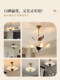 French Mid-Century Style Bedroom Petal Chandelier, Retro South Asian Style Room Study, Song Dynasty Aesthetic Restaurant Lotus Chandelier