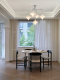 Bauhaus restaurant star lamp creative high-end glass chandelier French bedroom study art chandelier