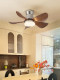 Medieval Style Bedroom Fan Ceiling Lamp, American Retro Restaurant Fan Lamp, Full Spectrum Eye Protection Living Room Fan Lamp