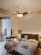 French-Style Vintage Dining Room and Study Fan Light, Bauhaus Cream-Style Children's Room Silent Eye-Protection Ceiling Fan Light