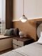 Yellow Cave Stone Japanese Wabi-Sabi Style Bedroom Bedside Small Pendant Lamp Creative Cream Style Homestay Retro Restaurant Bar Pendant Lamp