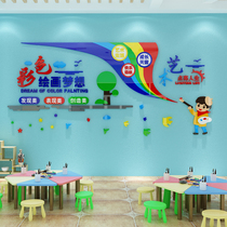 Painting Room Placement Fine Art Classroom Painthouse Training Course Kindergarten Wall Wall Decoration Ring Creativity Educational Institution Culture
