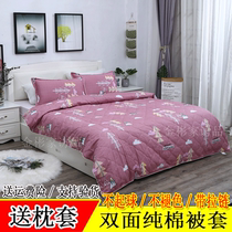 Cotton sandwich dual quilt cover single piece winter quilt cover air conditioning set 1 5 m quilt cover 1 8m bed hat skirt