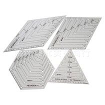 Clothing patchwork ruler plate-making ruler diamond-shaped ruler hexagonal ruler sewing ruler