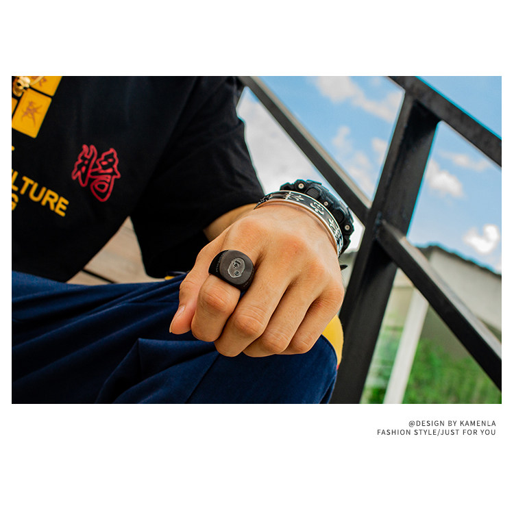 Bague mixte OTHER   en Acier au titane - Ref 3088331 Image 16