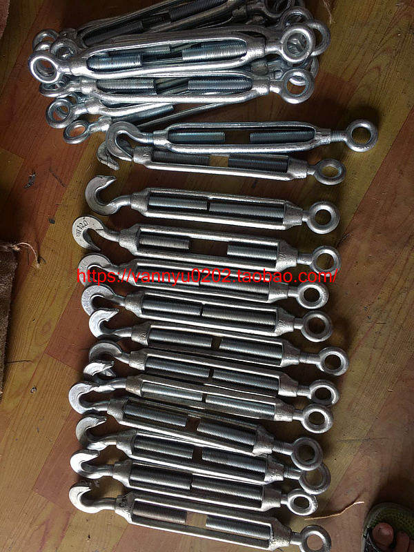230536230551 galvanized eye hook flower basket screw ring hook M20 open body flower Lan OC steel wire rope larner tightener