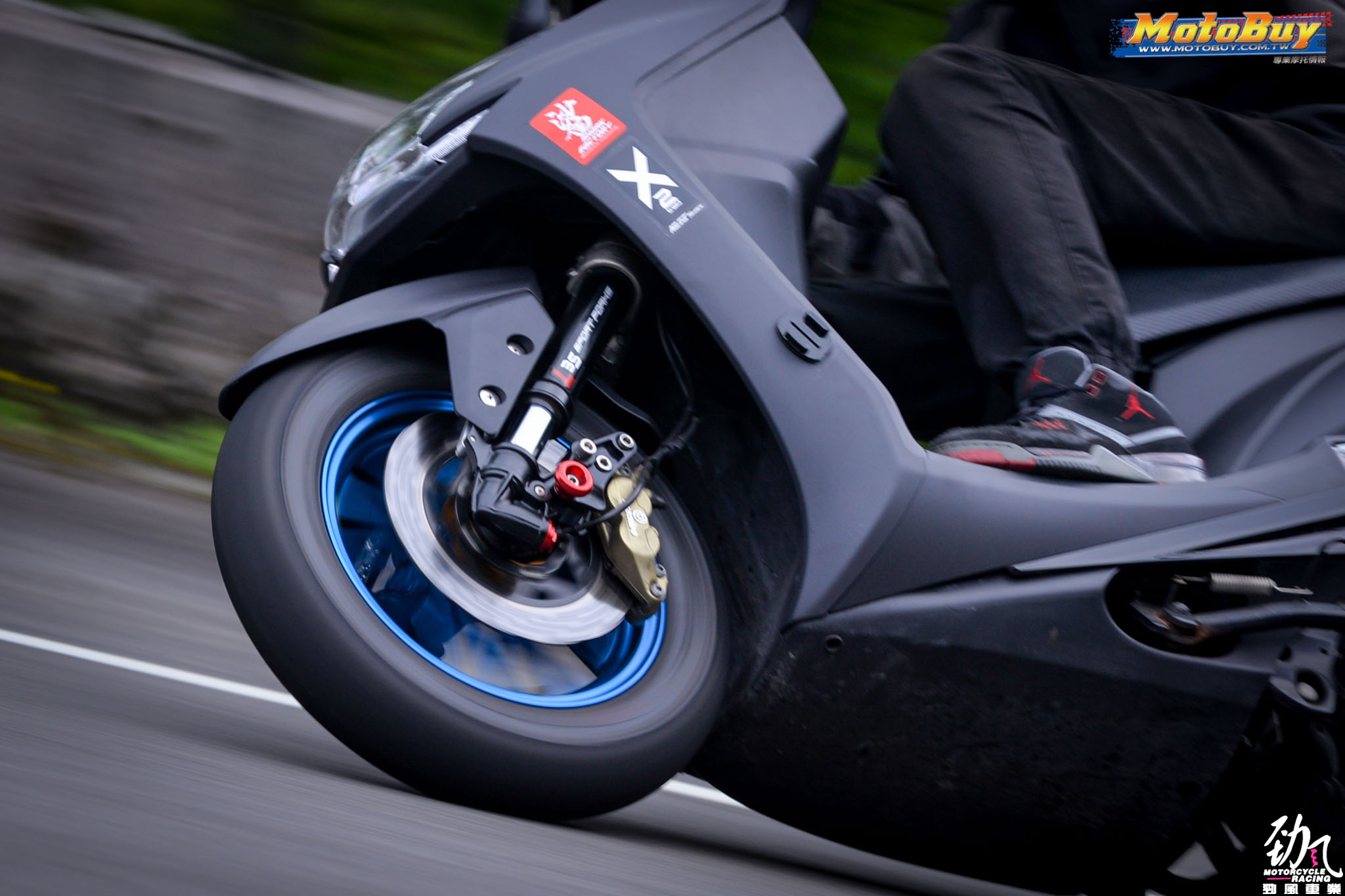 勁風車業鯊魚l35倒置前減震force 勁戰三代四代小牛n1s Uqi改裝 露天拍賣