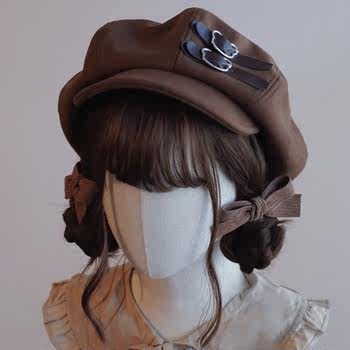 Original cloud hat brown maillard made by honshou