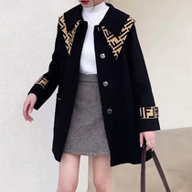 Double-sided cashmere coat female small man 2021 new high-end double-sided version loose pure wool jacket