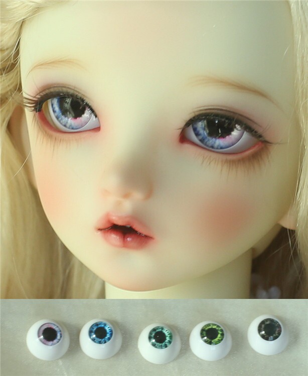 () BJD YOSD eye pearl 12mm14mm16mm18mm18mmpress cryography black pupil simulation as Long soul