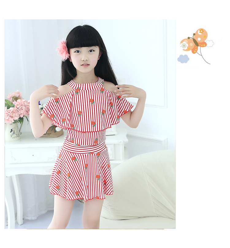 Đồ bơi cho trẻ em gái Chia công chúa Váy Boxers Big Boy Học sinh dễ thương Trẻ em bơi cô gái - Bộ đồ bơi của Kid đồ bơi cho bé gái 12 tuổi