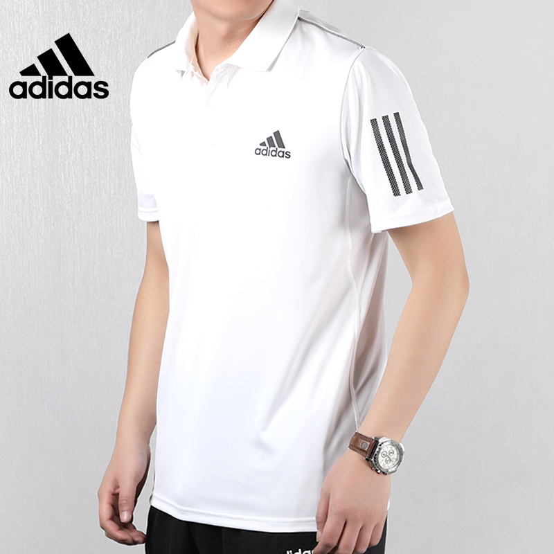 Adidas Official Men's Sports Classic Stand Collar Casual Polo Shirt