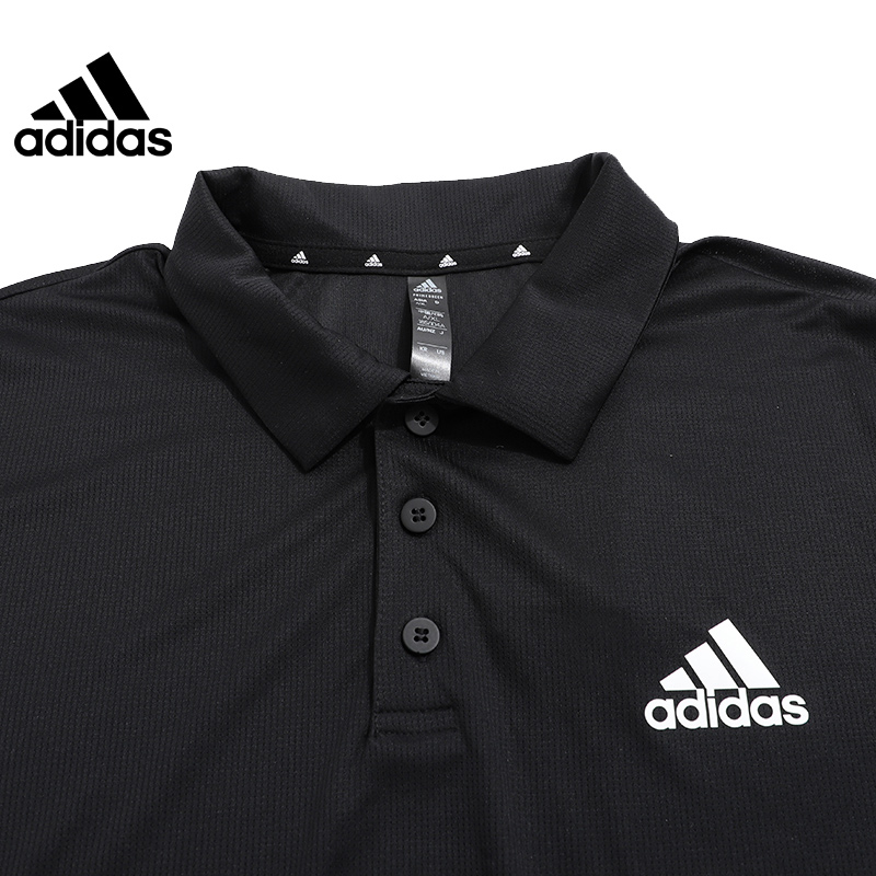 Adidas Official Men's Sports Classic Stand Collar Casual Polo Shirt