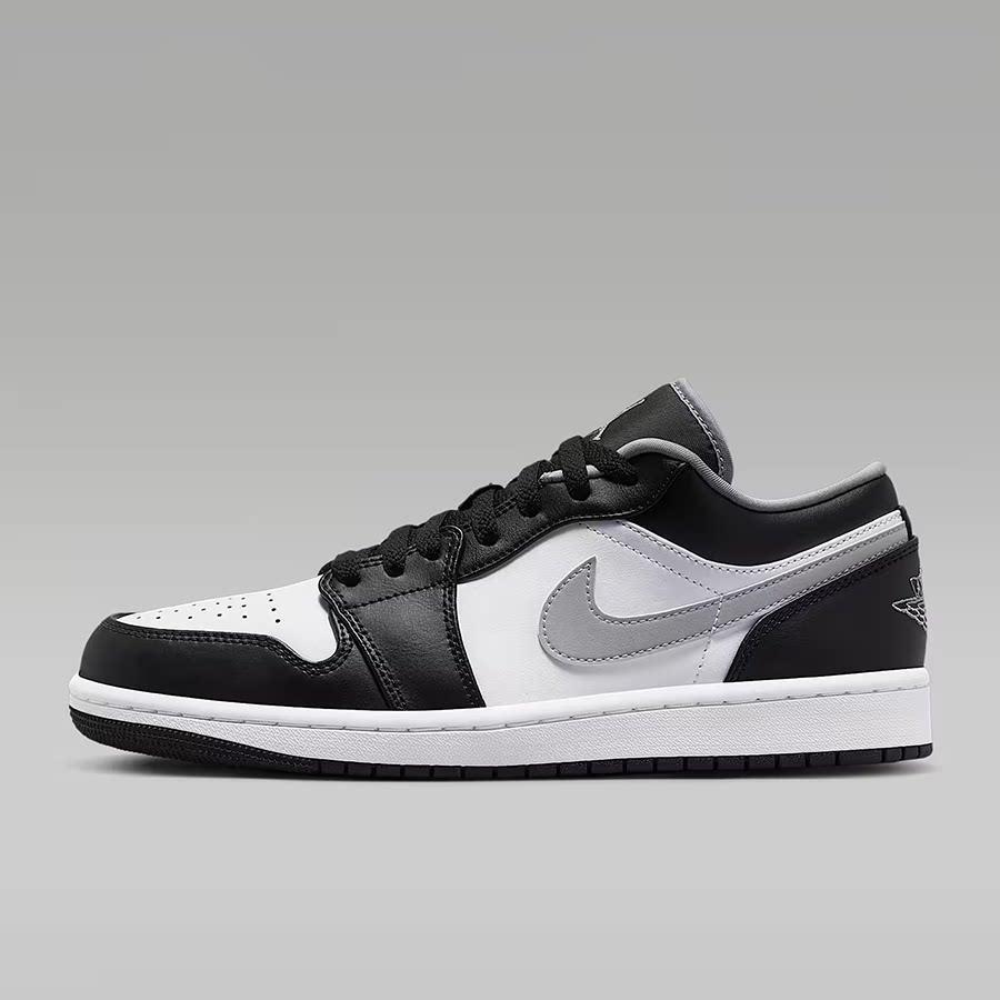 Nike耐克男板鞋AIR JORDAN 1 AJ1影子灰低帮复古篮球鞋553558-040