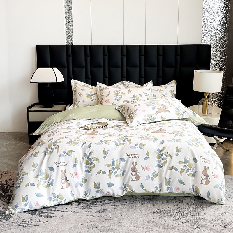 金丝莉（KINTHERI）嘉年华全棉四件套 裸睡级纯棉&middot;会呼吸的柔软 100%天然纯棉