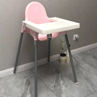 Розовый обеденный стул+белый стол