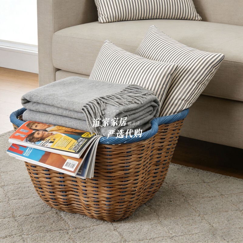 Ikea Omljär Storage Basket for Balcony, Cloakroom, Living Room, Dirty Clothes Hamper, Storage Bin