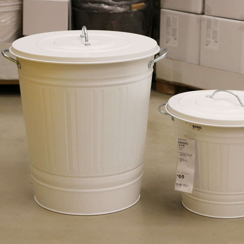 Dalian Ikea Knodde Trash Can with Lid, Storage Bin, Garbage Sorting Bin, Dry and Wet Separation Trash Can