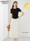 Yisha Bufei Yingnan versatile chiffon pleated skirt 2026 spring new style gentle slimming slim A-line skirt