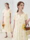 [Ruochun]Yisha Bufe 2026 Summer New Butterfly Print Embroidered Dress Short Sleeve Vacation Style Embroidery