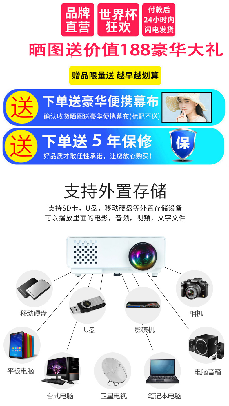 RD-810 Nhà sản xuất HD 1080 p không dây wifi văn phòng