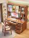 Solid Wood Desk and Bookcase Combination, Bedroom Computer Desk, Children's Writing Desk, Simple Home Study Desk and Chair Set