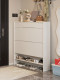 Solid Wood Shoe Cabinet, 25cm Wide, Ultra-Thin Flip-Top Design, for Home Entryway, Hallway, Living Room, Balcony Storage, Narrow Storage Cabinet